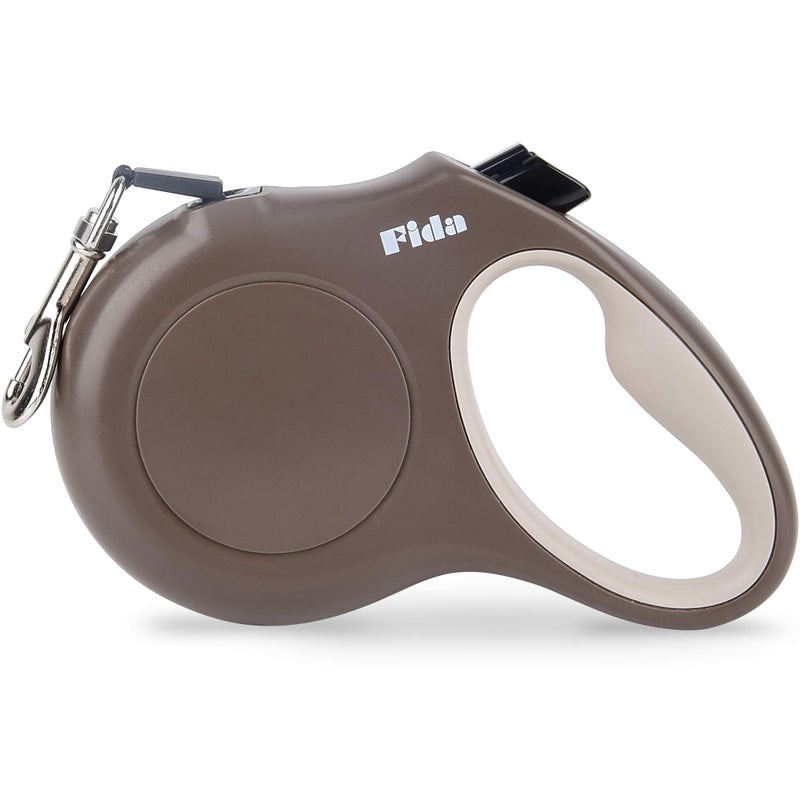 Fida Retractable Dog Leash, 16 ft Dog Walking Leash for Small and Medium Dogs up to 44lbs, 360Â° Tangle Free, Coffee/Brown - Image 1